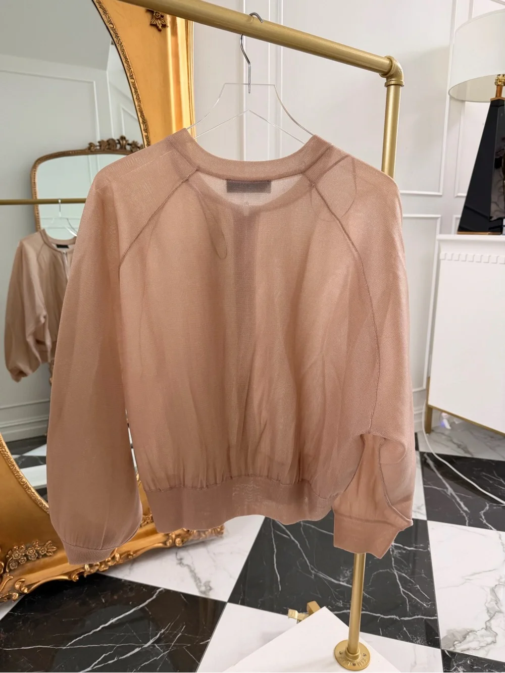 Zara Sheer Bomber Jacket - Picture 6 of 7